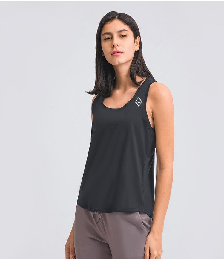 Small / Black Luxe Tank Lady Luxe Athleisure