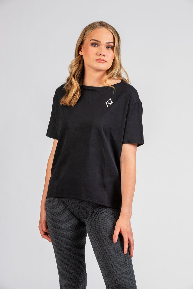 Small / Black Luxe OverSized-T Lady Luxe Athleisure